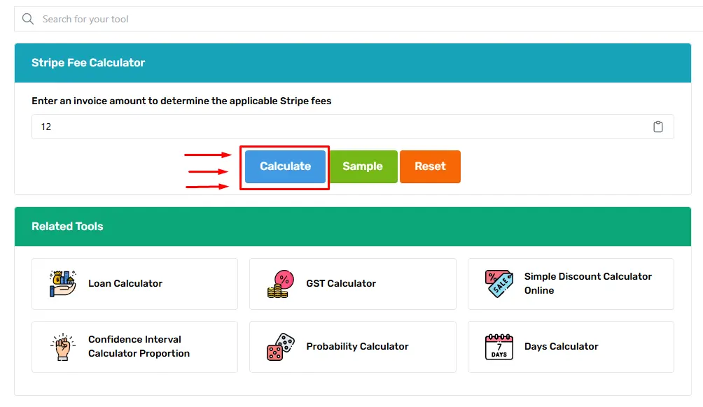 Calculate Stripe Fees