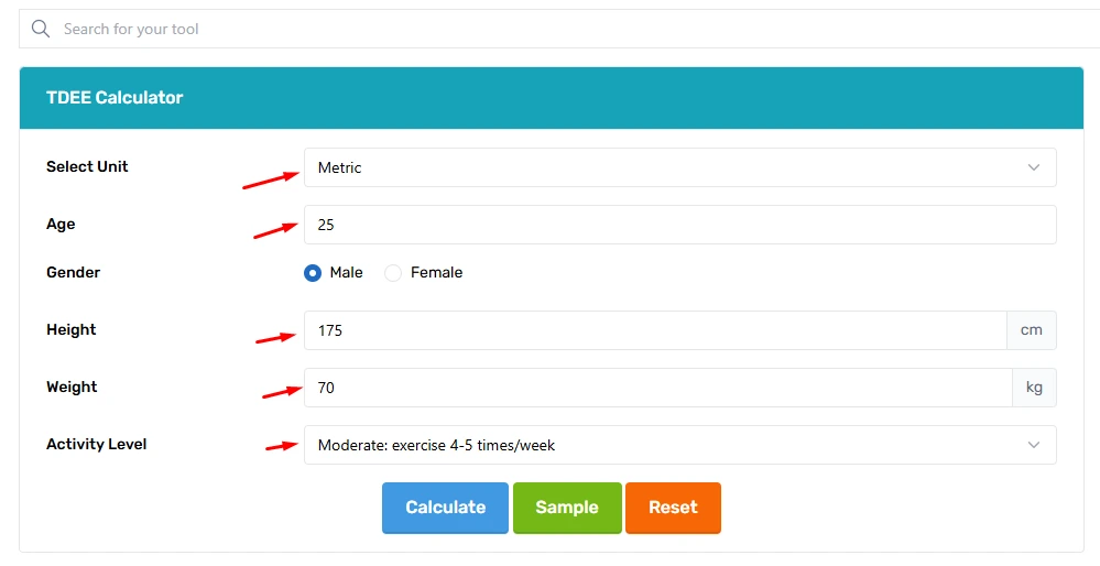 tdee calculator
