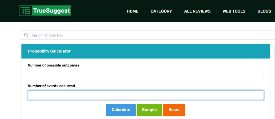 Use Probability Calculator