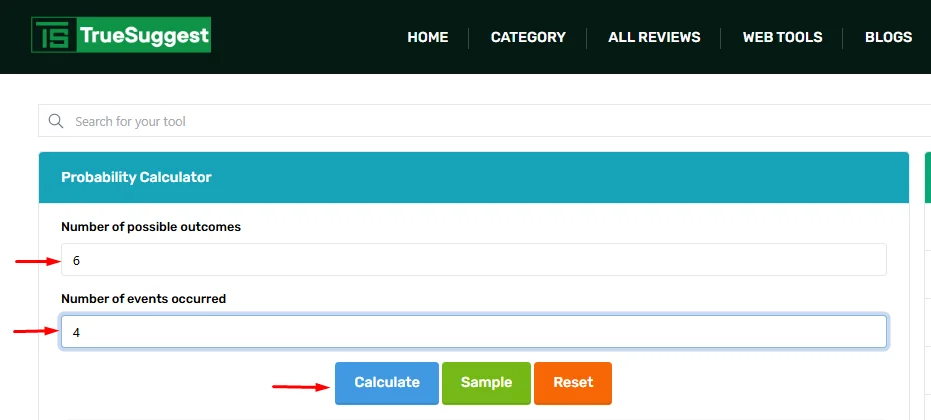 Use Probability Calculator